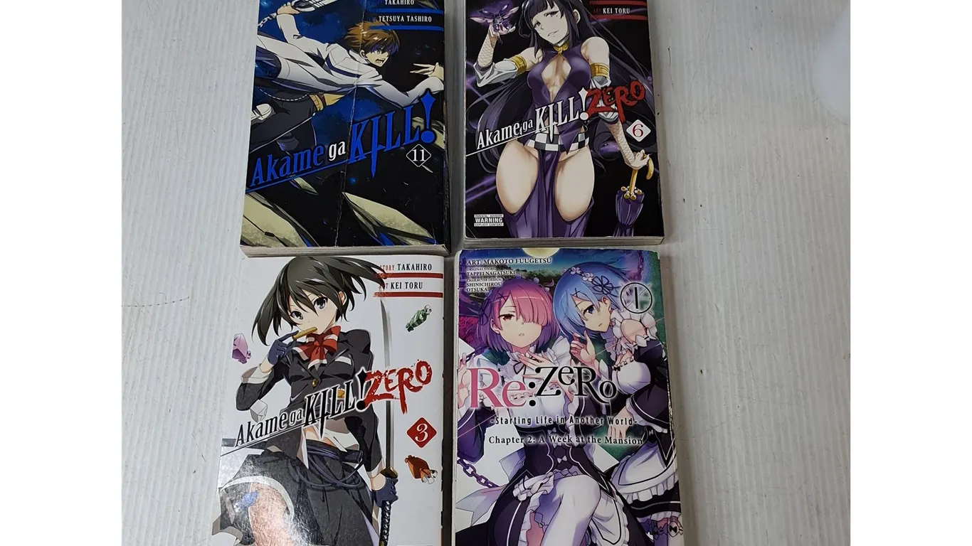 Selection Of Dark Fantasy And Isekai Manga Volumes