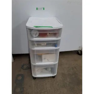 * Sterilite 4-Bin Cart w/Assorted Contents - Cannot Ship