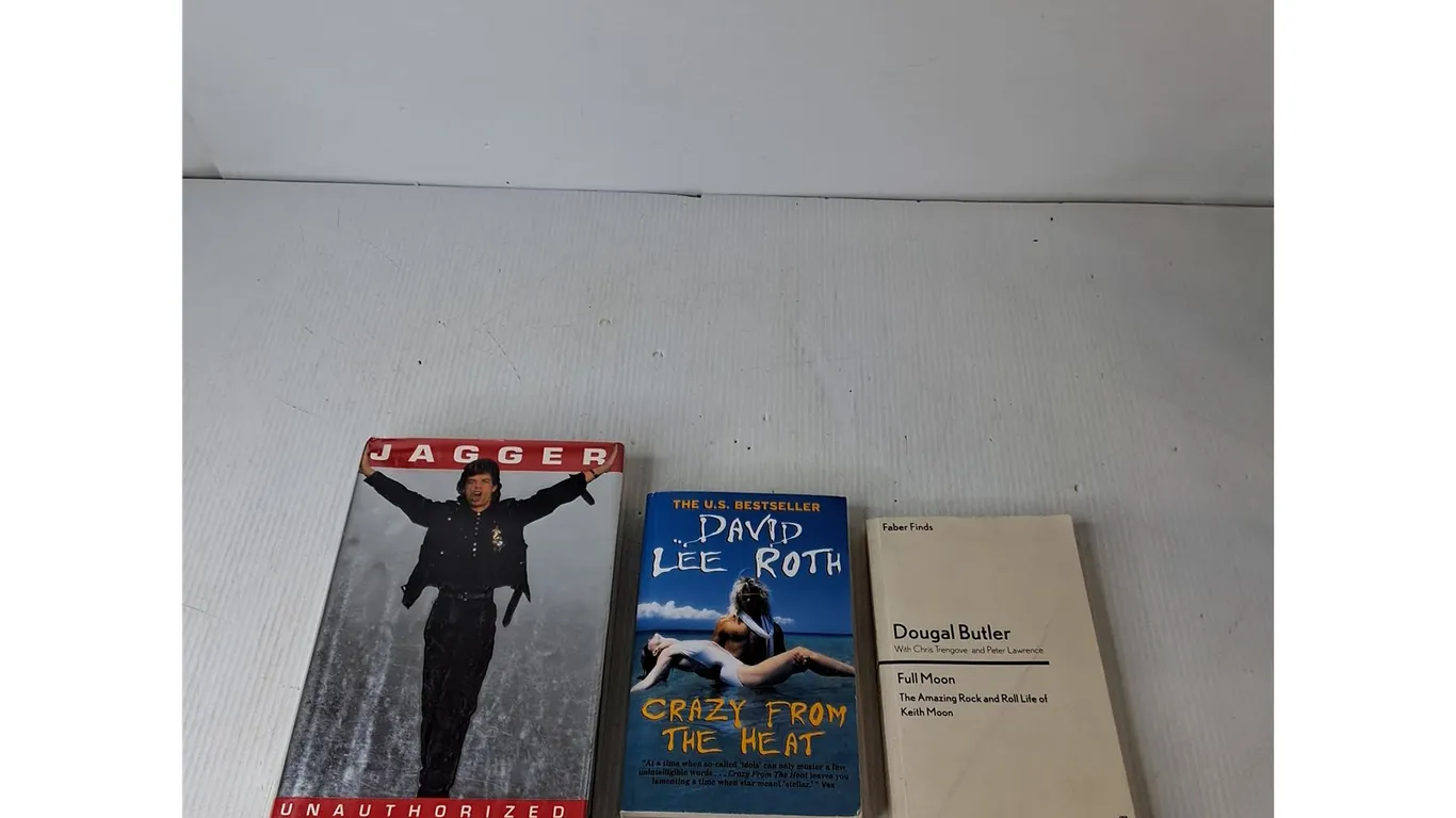 (3) Books; Unauthorized, Crazy From The Heat, Full Moon