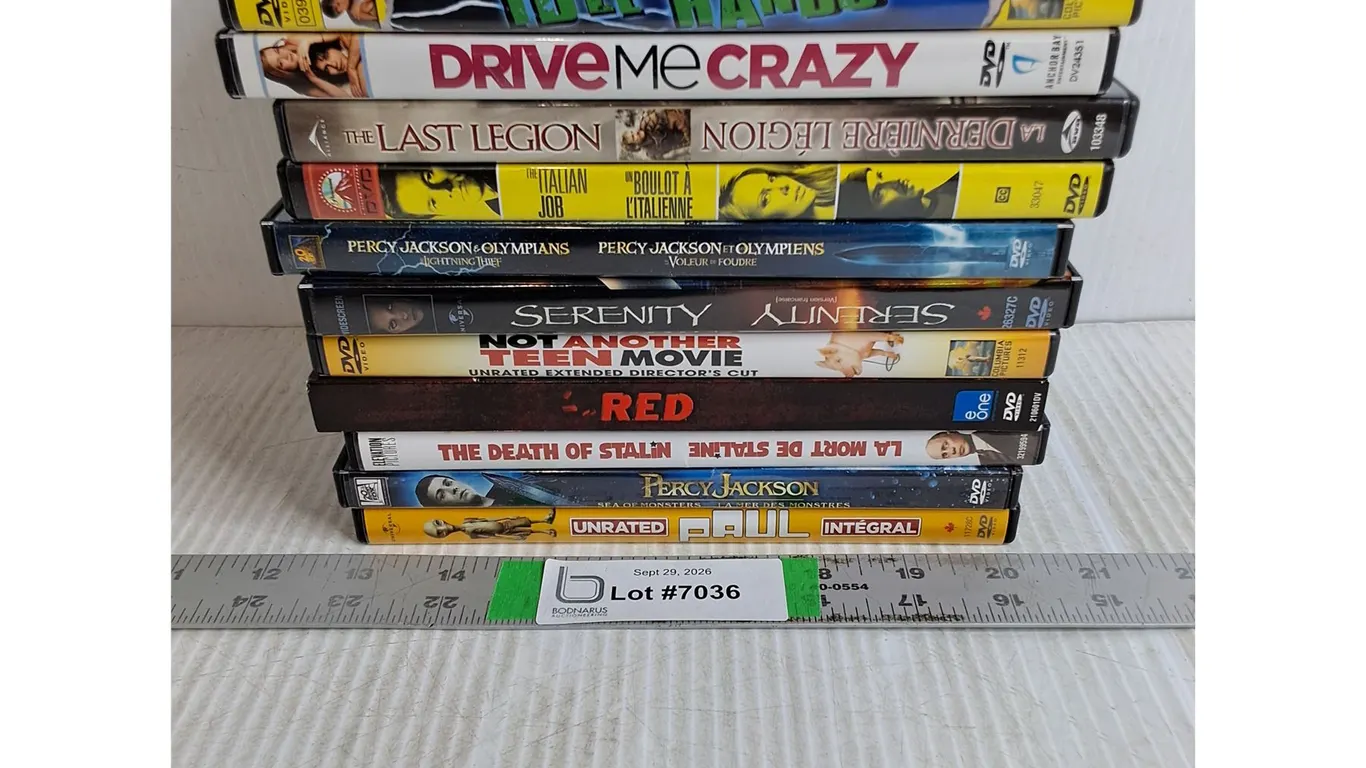 (12) DVD Movies-Robin Hood,Serenity,The Last Legion,RED and more