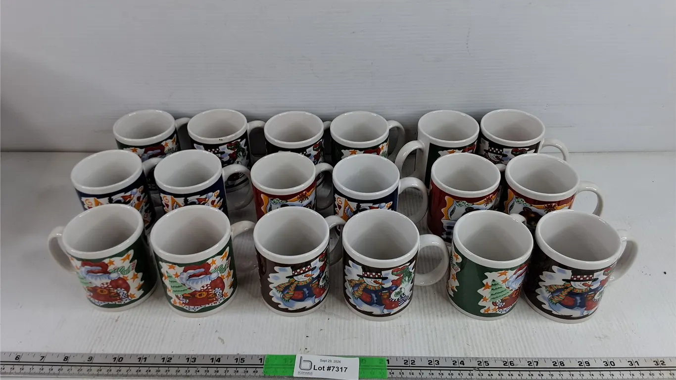 Assorted Ceramic Christmas Mugs
