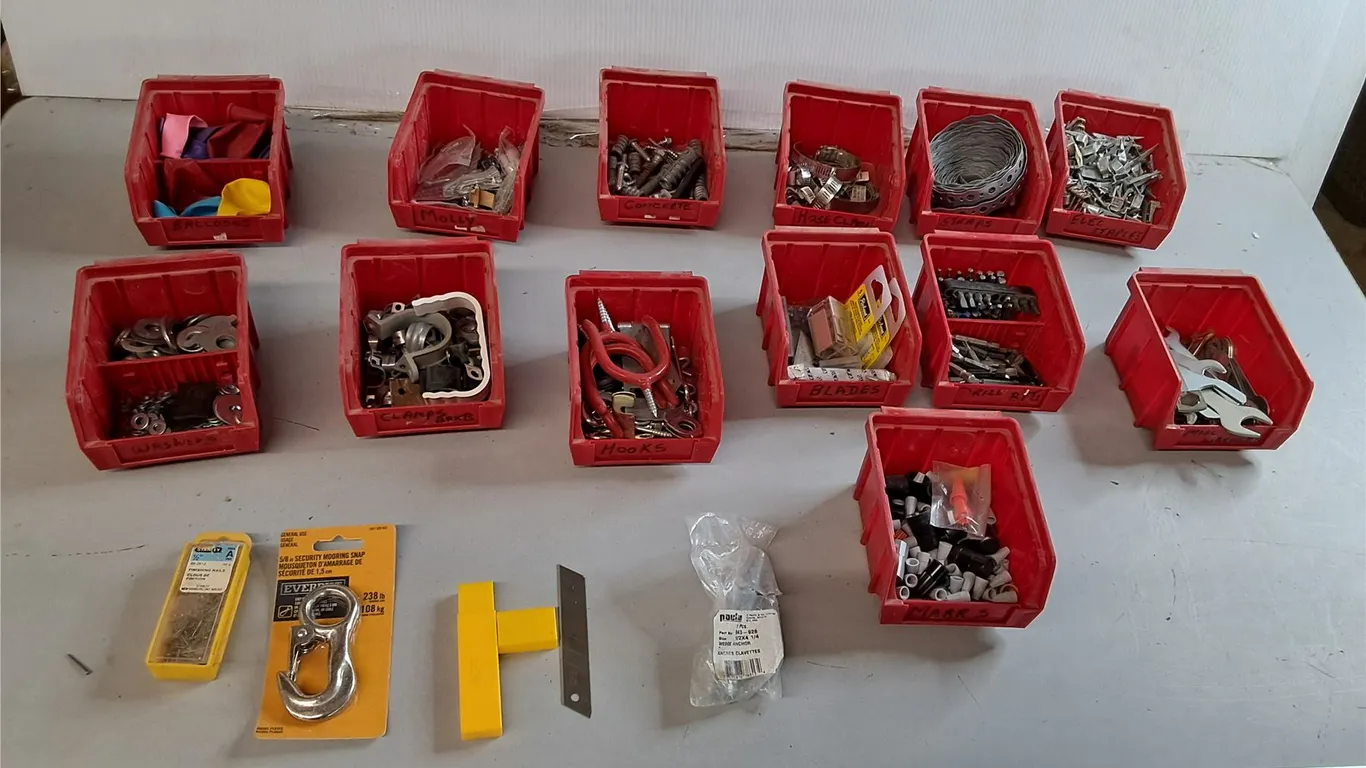 Washers, Hose Clamps, Drill Bits, Misc.