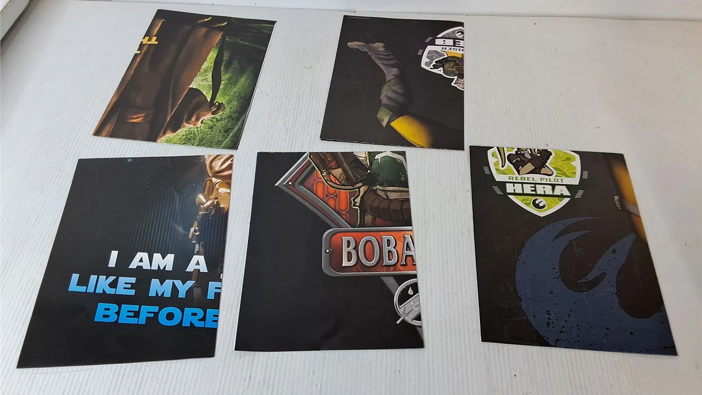 (5) Star Wars Posters 20.75" x 14.75"