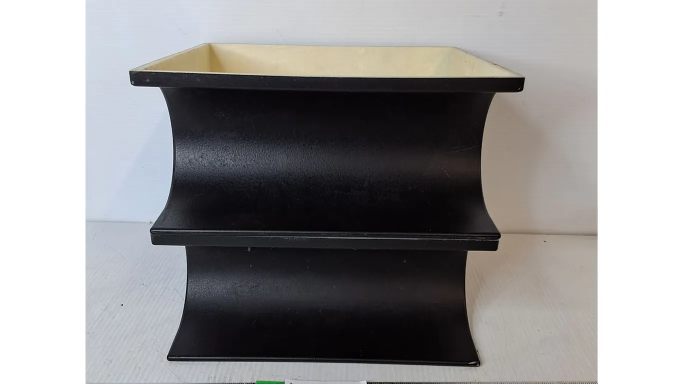 (2) Stackable Plastic Trays 10.5" x 9.5" x 4.75"