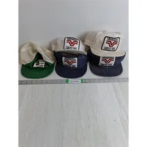 (4) Vintage Versatile Sanpback Hats and (1) Robinson/Alamo Dist.