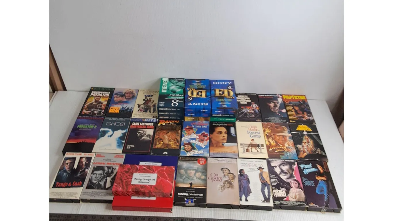 (37) VHS Tapes - Movies, Blanks, Dubs