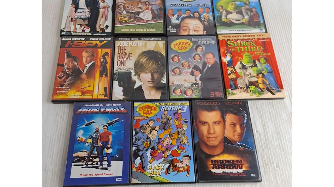 (11) DVD Movies - Broken Arrow, Corner Gas, Shrek the Third