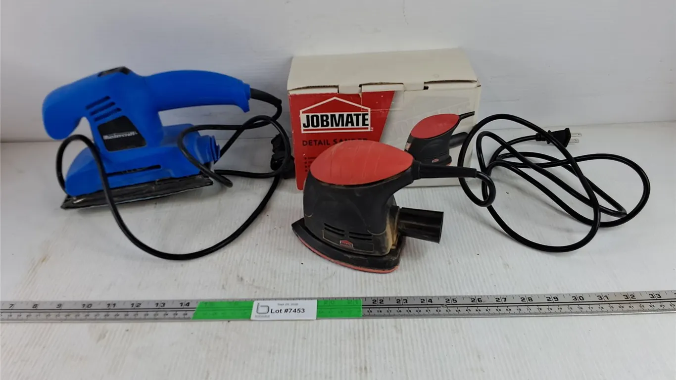 Mastercraft & Jobmate Corded Sanders - Powers On, As Is