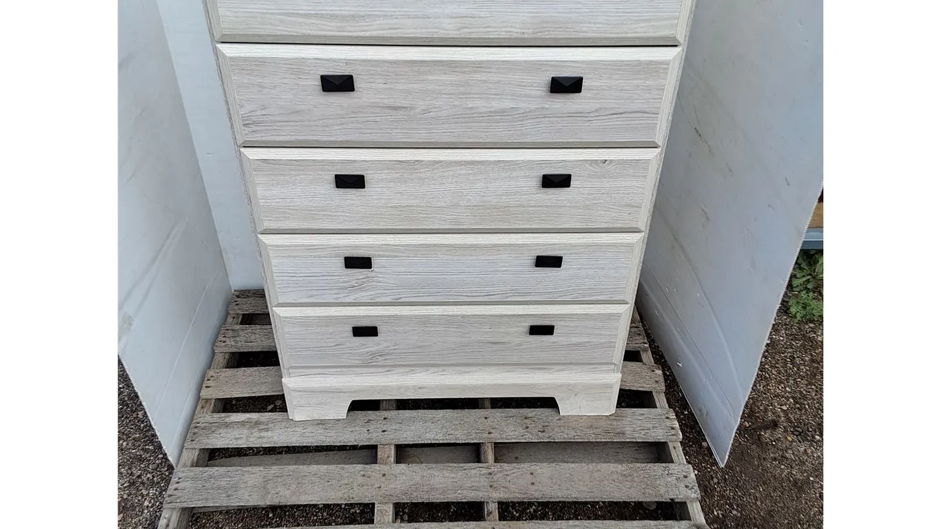 ~White Particle Board Dresser 31" x 16" 48" No Shipping