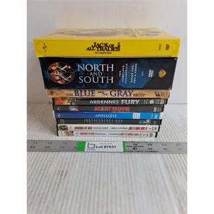 (9) DVD Movieds&TV Series-North and South,Scary Movie,Apollo 13,Bring it On and more