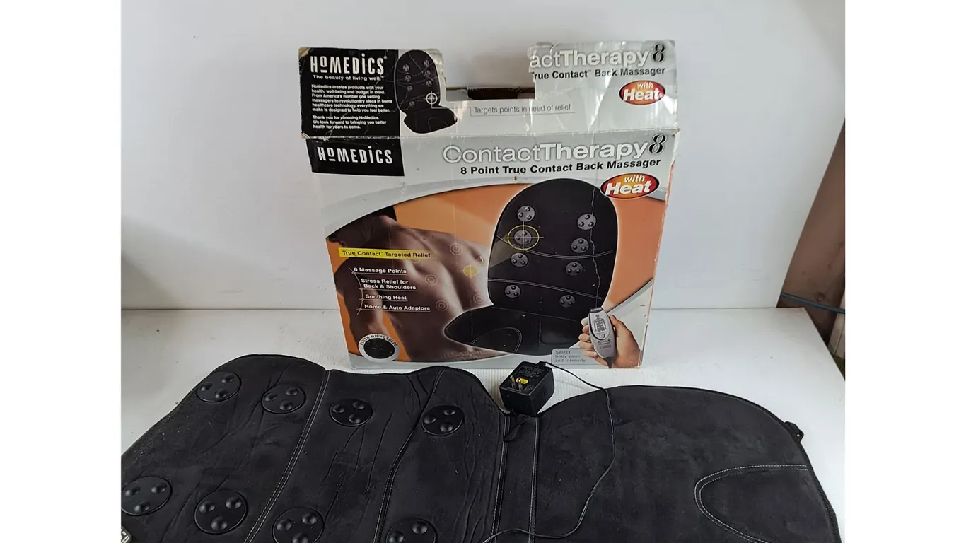 Homedics 8 Point True Contact Back Massager - Powers On, As Is