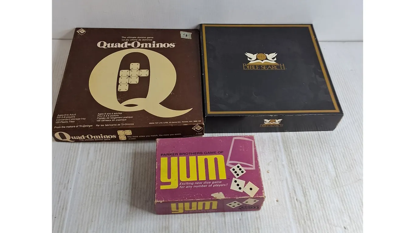 (3) Multi Player Games (Quad-Ominos, Bible Search, Yum)