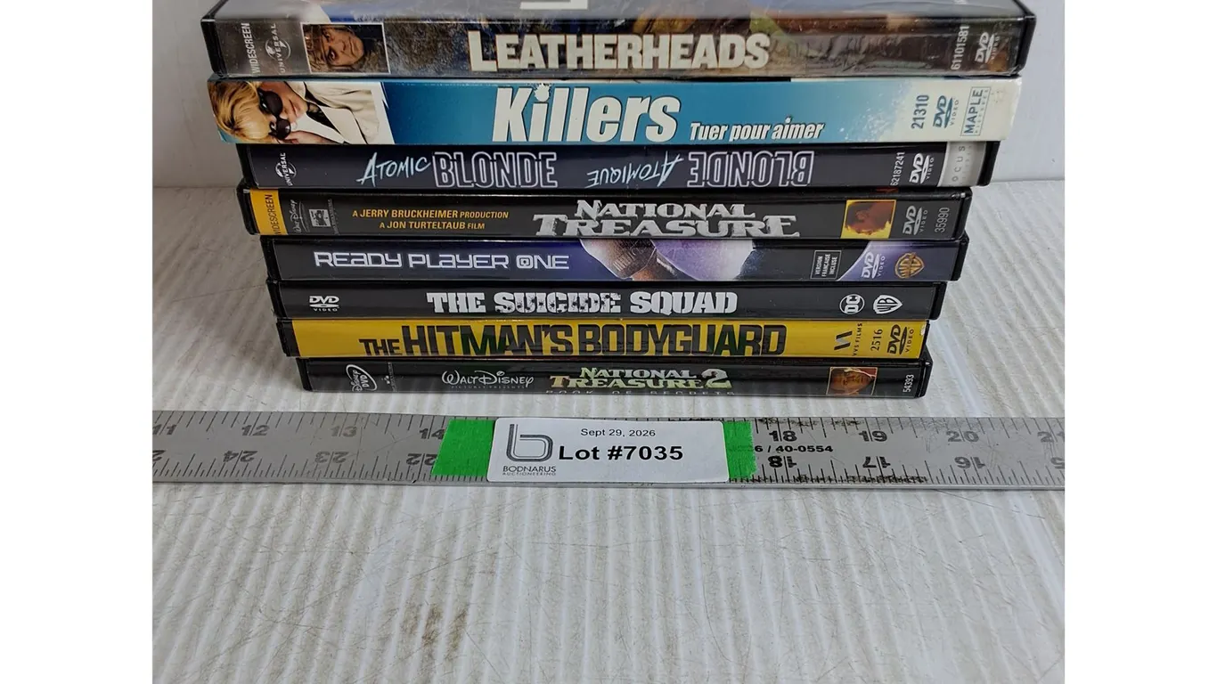(8) DVD Movies-Leatherheads,Killers,Suicide Squad, National Treasure 1&2 and more