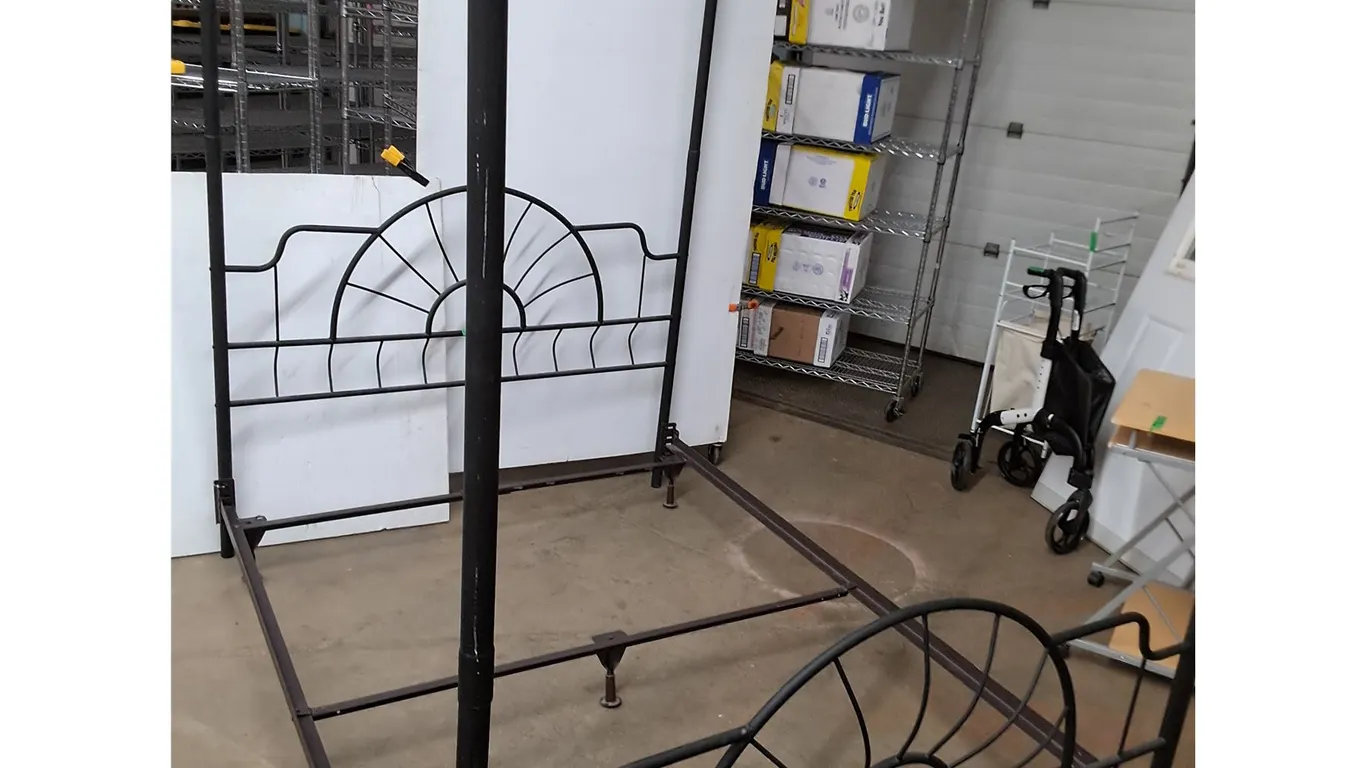 * Metal Canopy Bed Frame - 60x83x81" - Cannot Ship