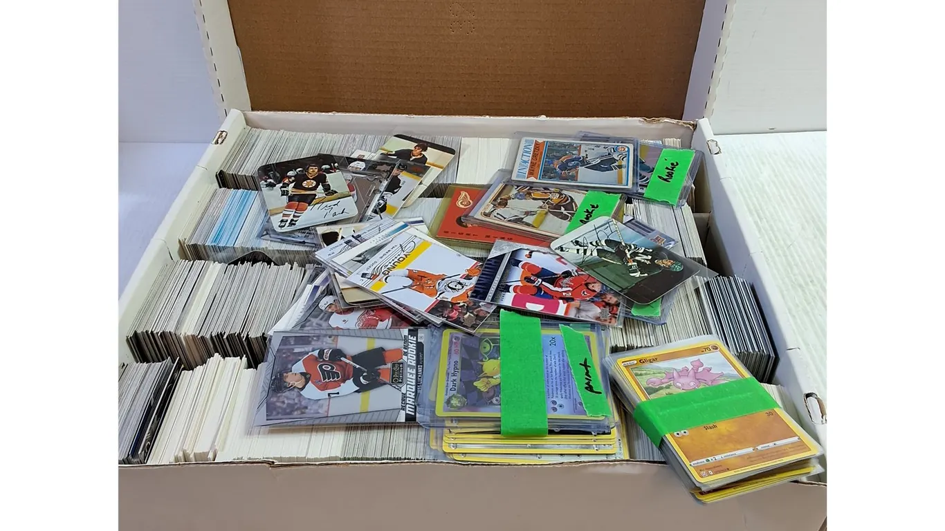 Large Collection of Hockey Cards and Pokémon Cards/Reprints - Cannot Authenticate