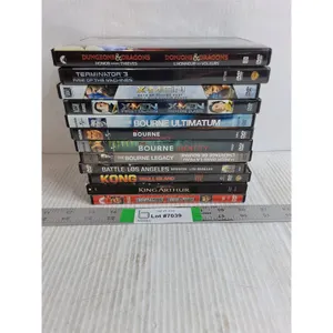 (12) DVD Movies-X-Men,Terminator 3,The Bourne Supremacy,Ultimatum,Identity,Legacy and more