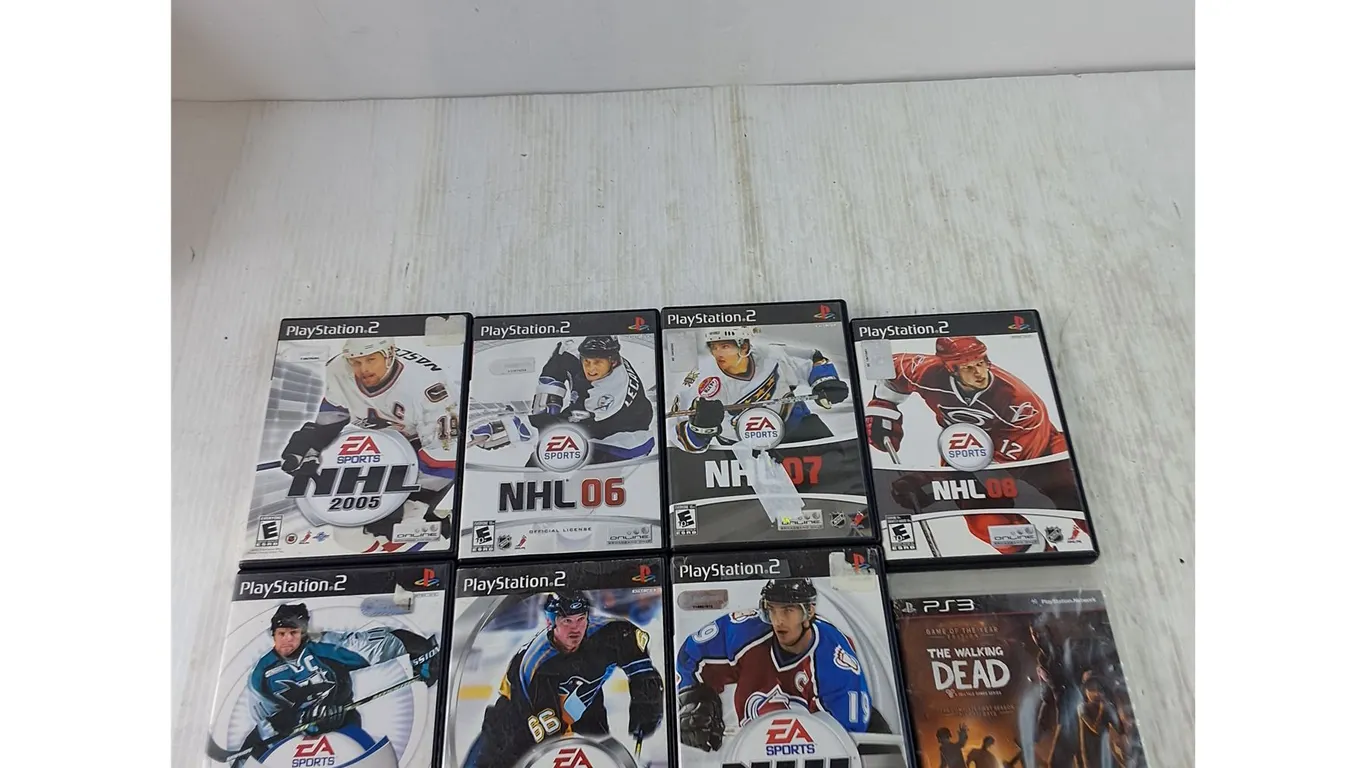 (7) PS2 NHL Games, PS3 Telltale's The Walking Dead Season One GOTY PlayStation Games Untested As-Is