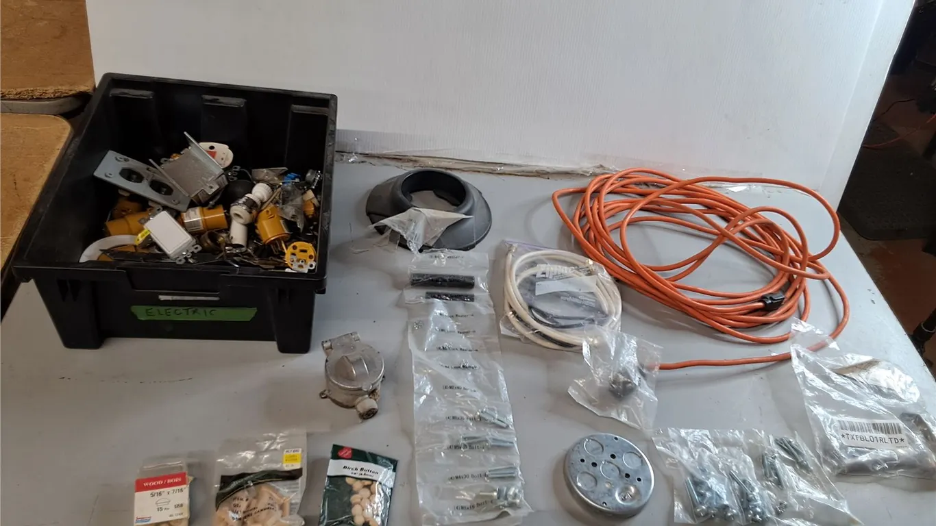 Extension Cord, Bolts, Electrical Switches, Misc.
