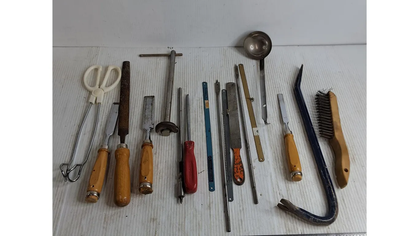 Assorted Hand Tools, Saw Blades, Misc.