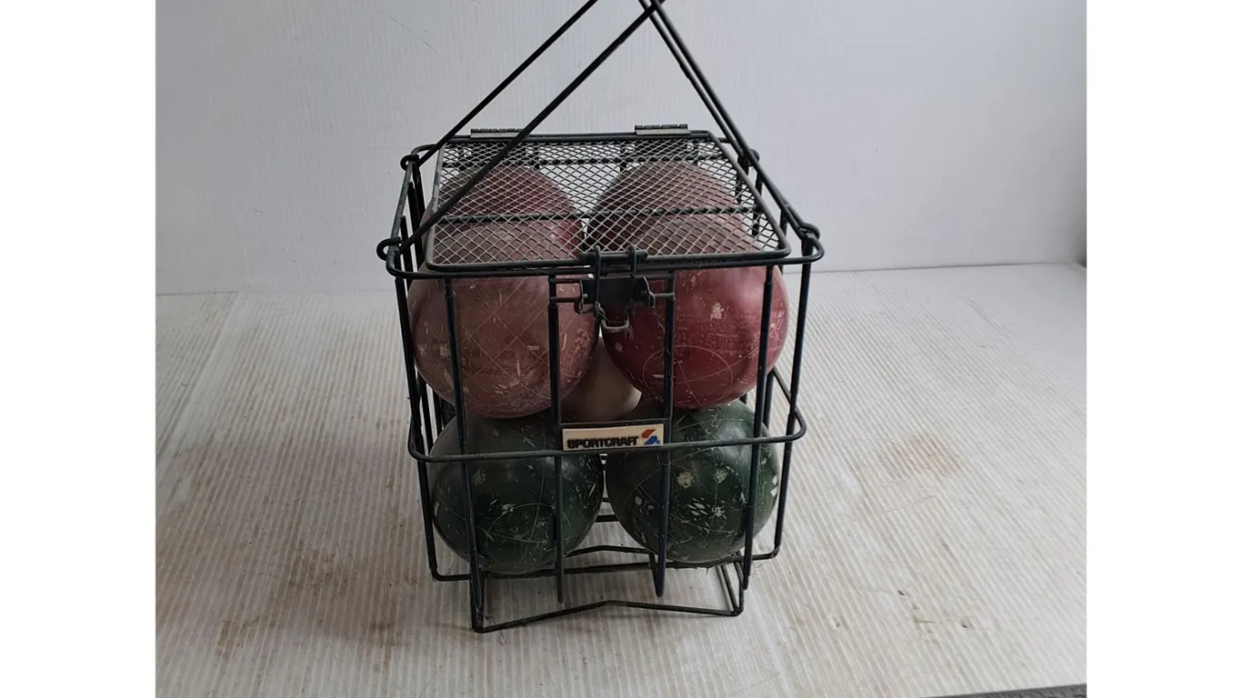 Sportcraft Bocce Ball Set - Complete w/Carry Cage