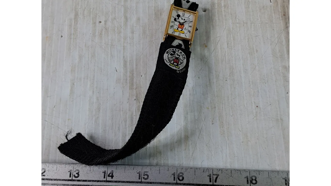 Lorus Mickey Mouse Disney Quartz Watch, Velcro Soft Band, Working