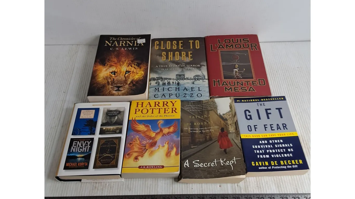 (7) Novels - Harry Potter, Chronicles of Narnia, A Secret Kept