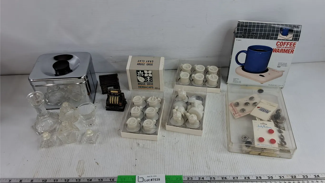 Metal Canister, Furniture Ornaments, Salt & Pepper Shakers, Candle Stick Holder, Candles, Misc
