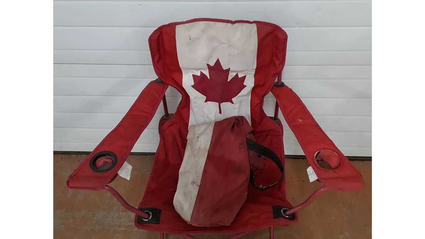 *Folding Canada Chair 26" x 37" x 21", Pickup Only
