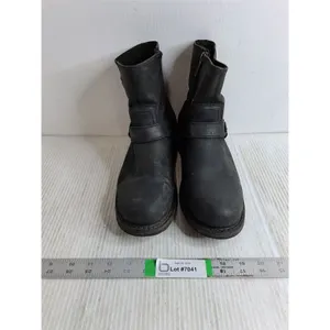 (1) Pair of Black Leather Harley-Davidson Motorcycle Boots-Size 9.5