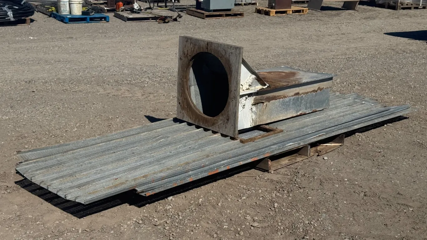 Galvanised Perforated Corrugated Panels with Aeration Funnel