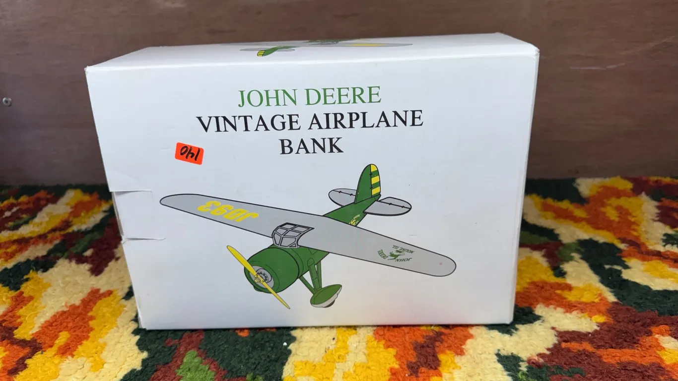 John Deere Vintage Airplane Bank