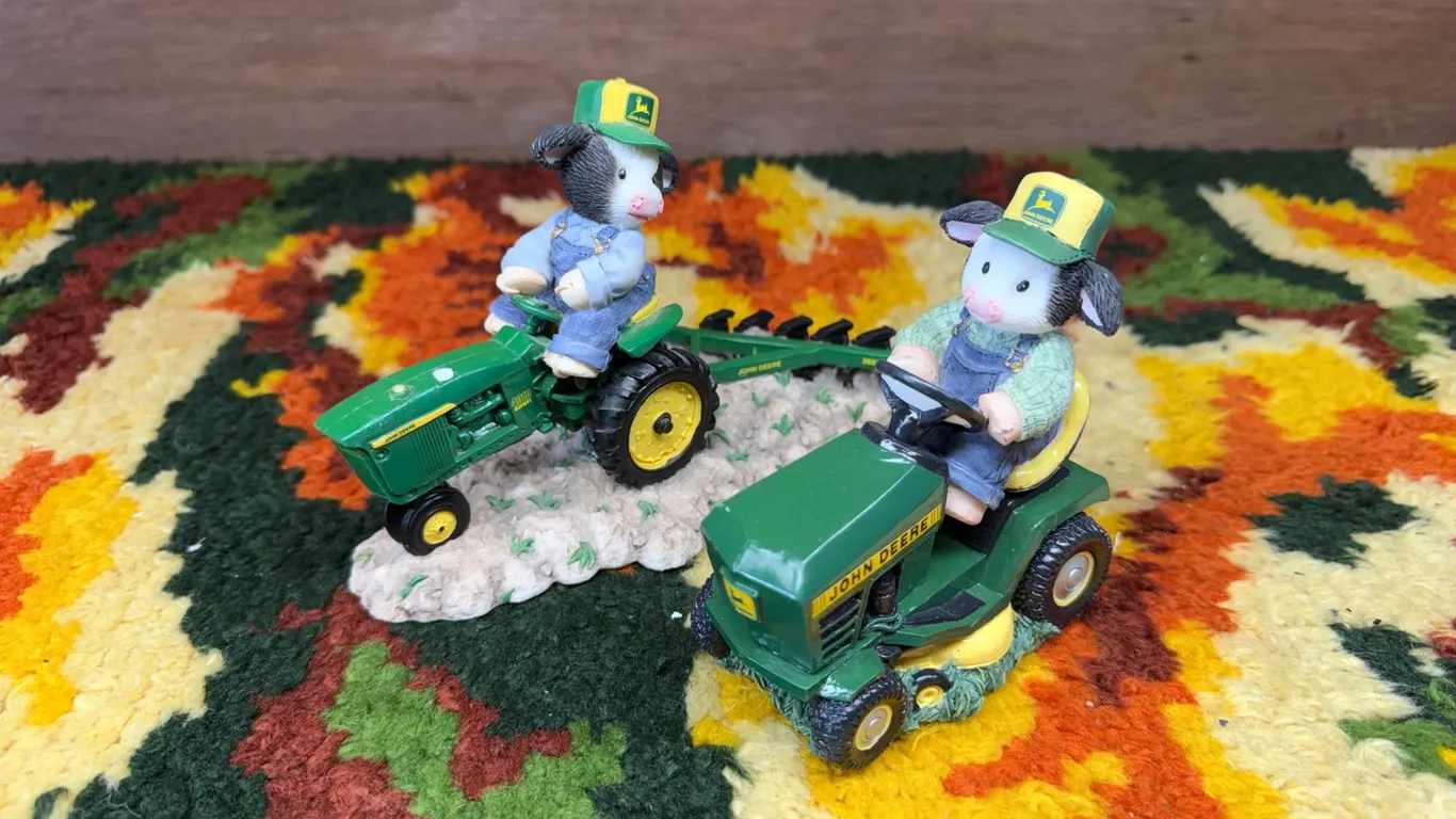 John Deere Cow Figurines