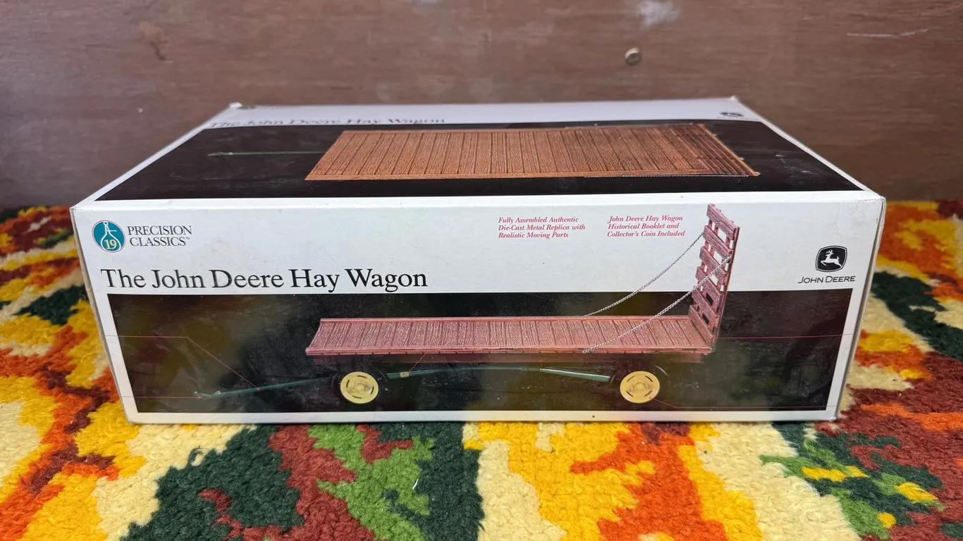 John Deere Diecast Hay Wagon