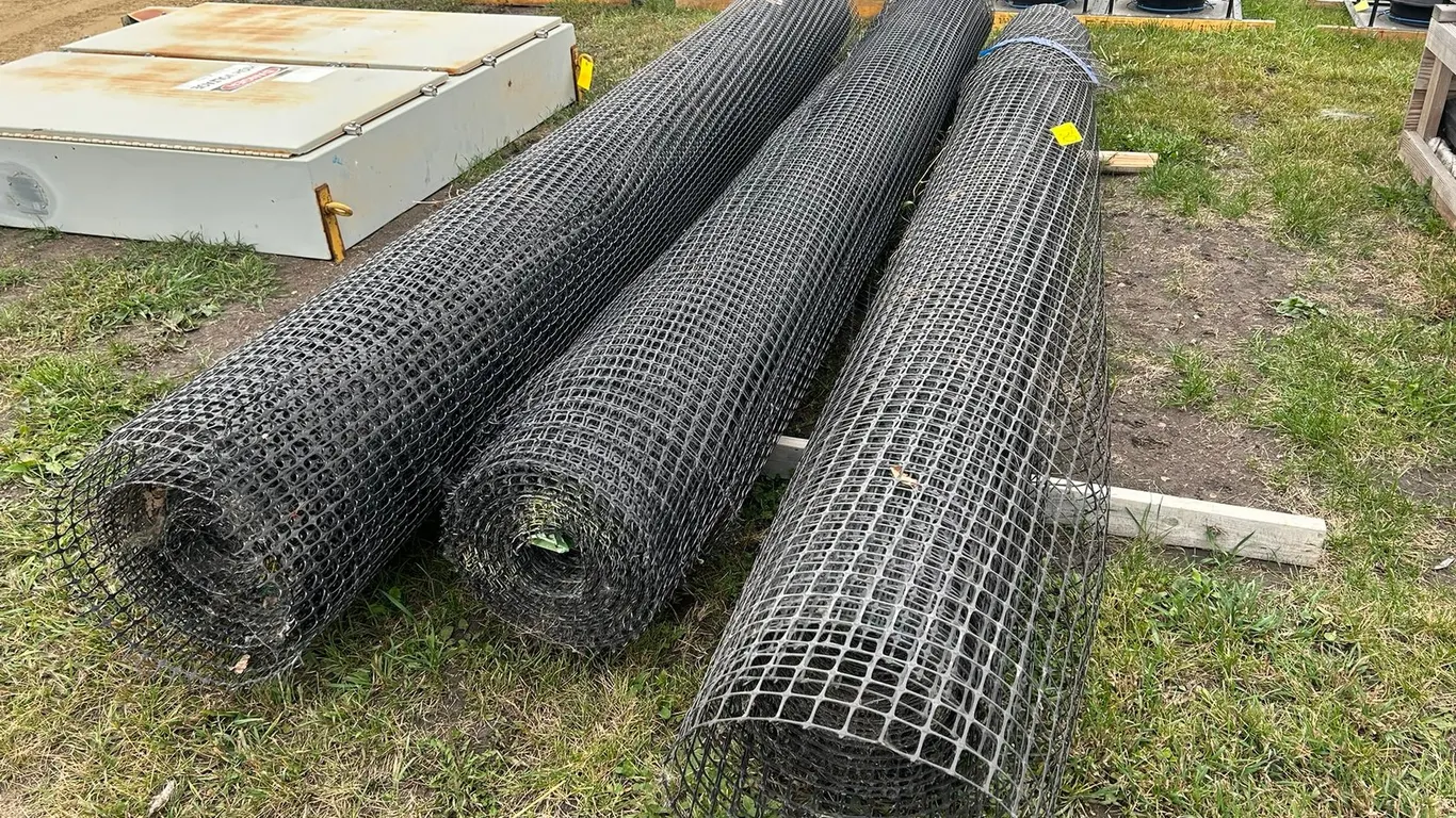 (3) 12FT ROLLS OF HD POLY GEO-GRID