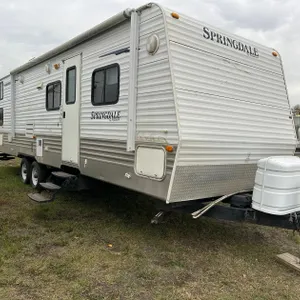 2008 SPRINGDALE 296 BY KEYSTONE 29 FT TRAVEL TRAILER, BUNKS, AWNING, AC, SLIDE OUT, S/N 4YDT2962093101178