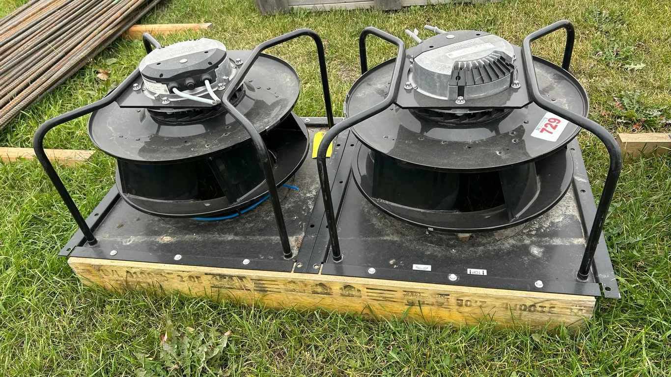 PAIR OF EBMPAPST K3G450-PA31-08 CENTRIFUGAL EC FANS