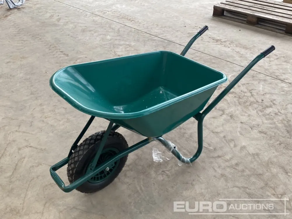 Unused Plastic Tub Wheelbarrow