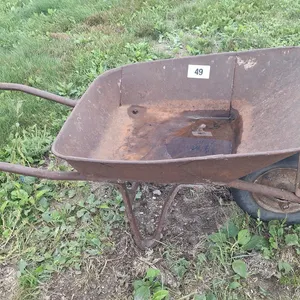 Steel wheel barrow