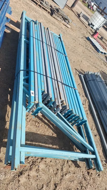 Pallet racking Blue with 4 uprights and 16-8Ft beams
