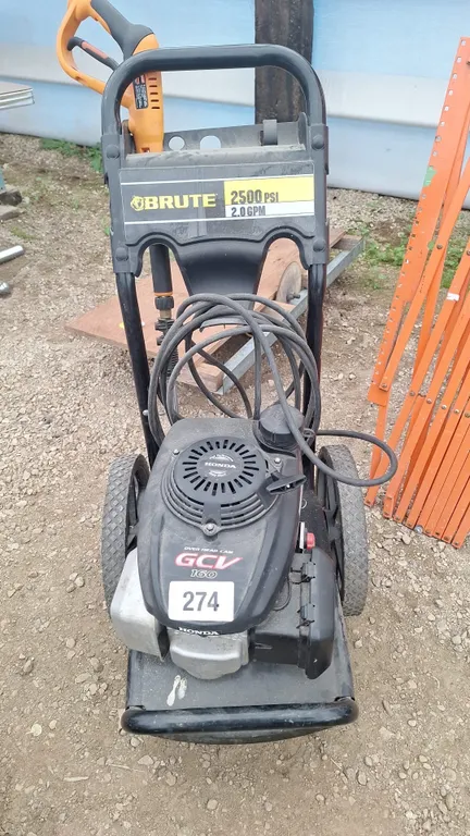 Brute pressure washer, missing pump