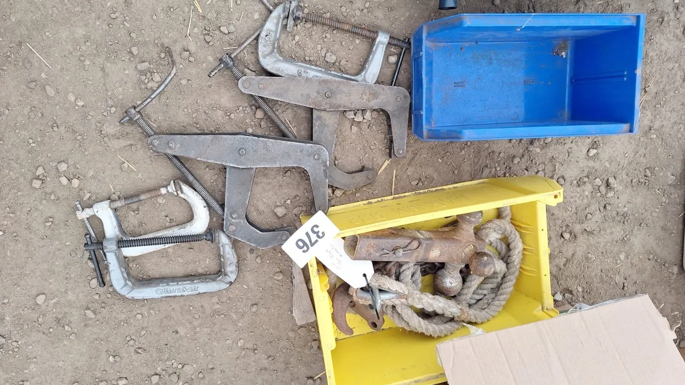 5 C clamps, hitches and more