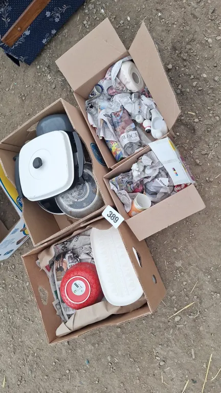 4-Boxes of household items