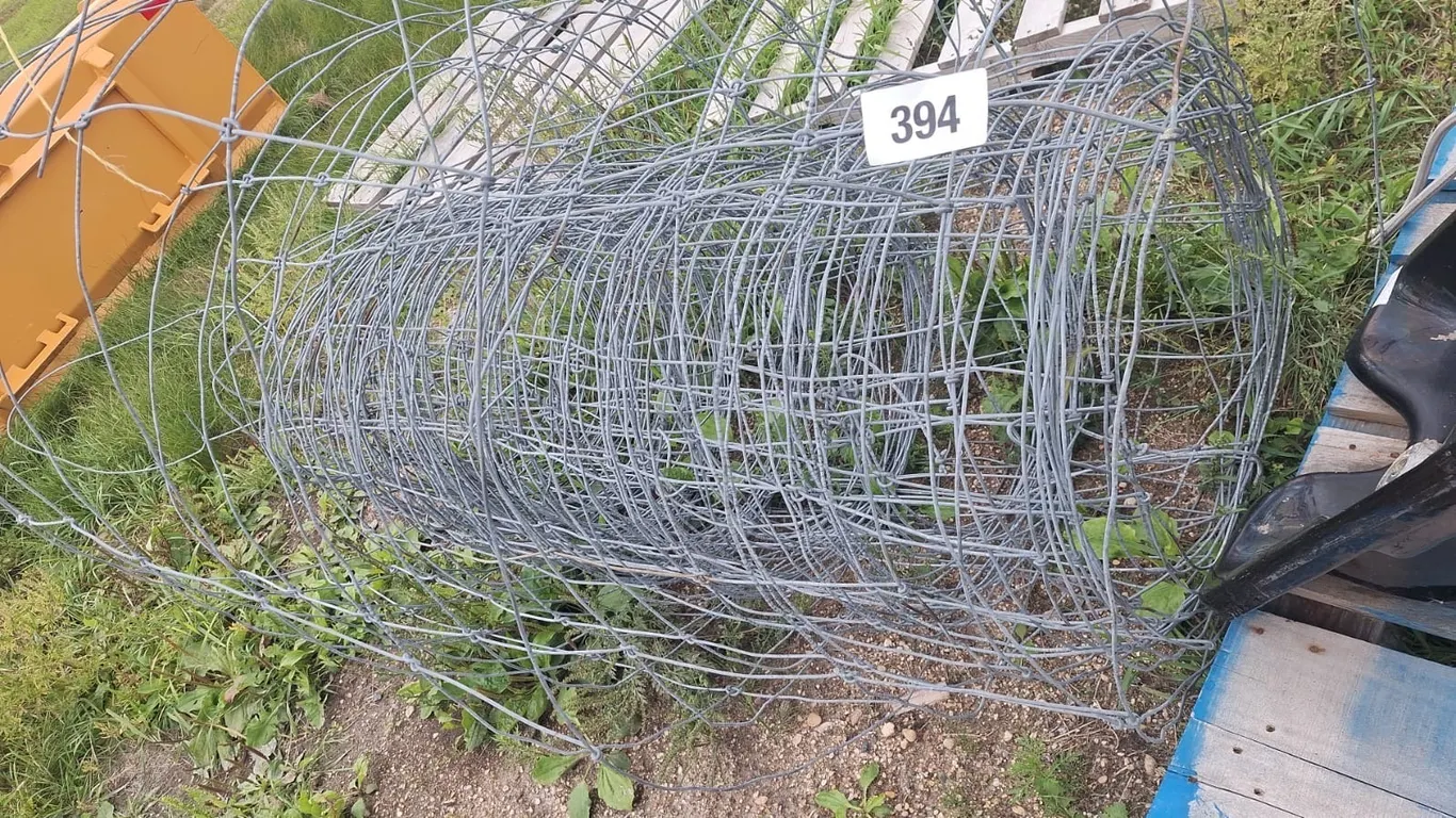 Partial roll of fence wire