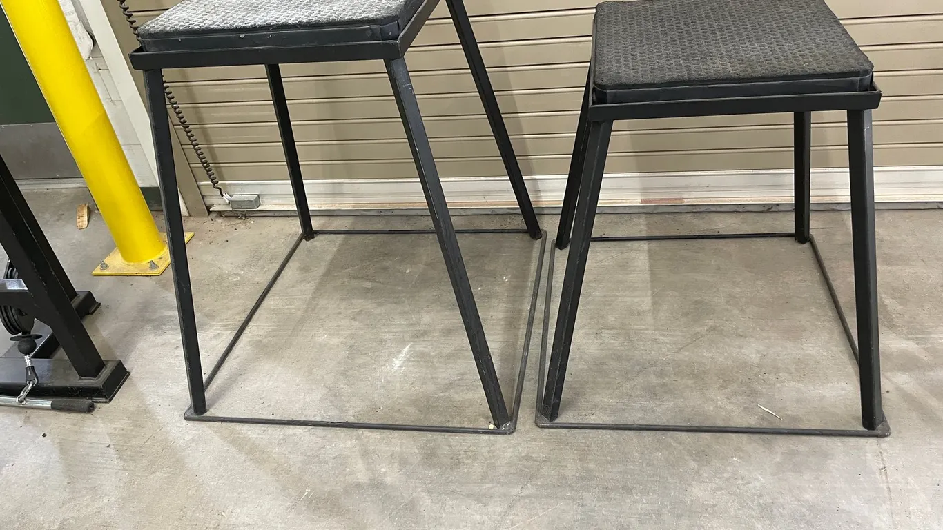 (2) Steel Plyometric Jump Boxes
