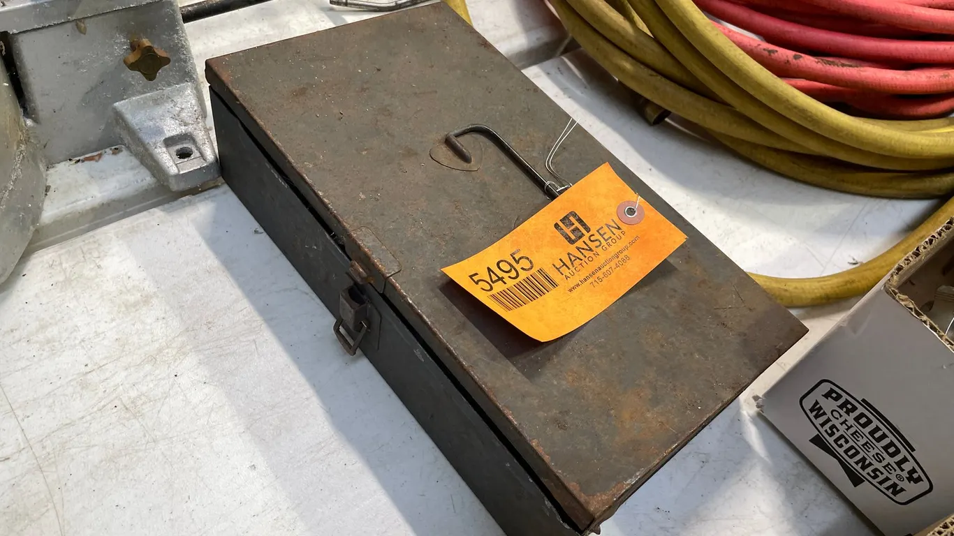 Small Metal Toolbox with Contents