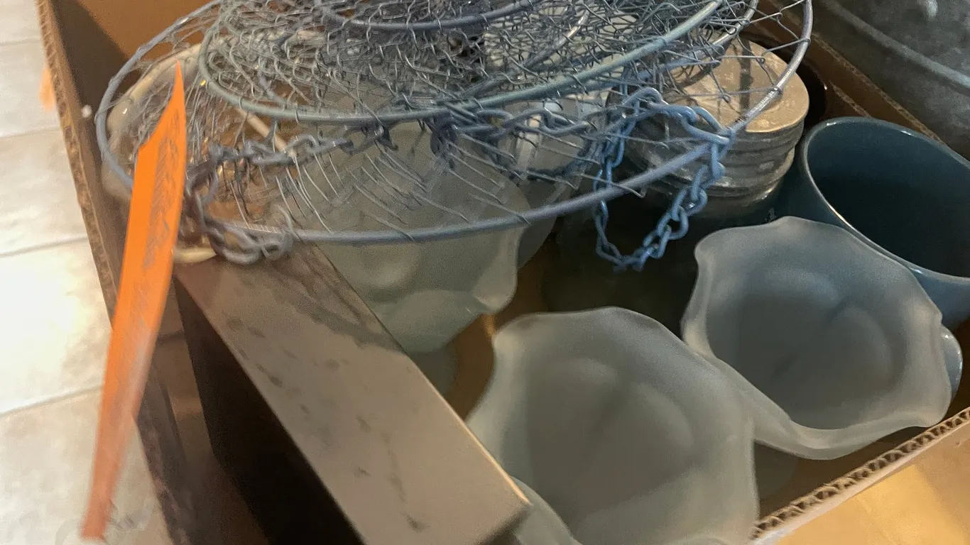 Blue Glass Ice Cream Bowls