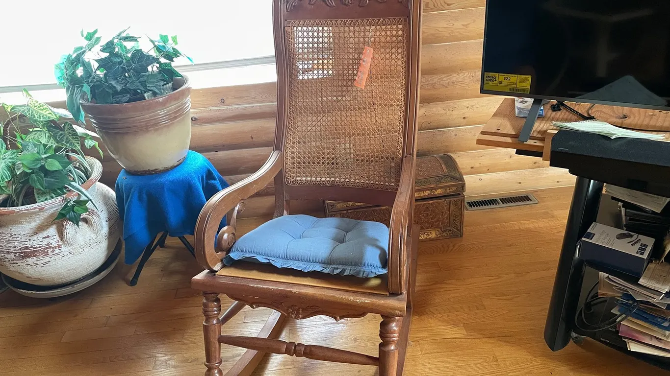 Cane Back Rocking Chair