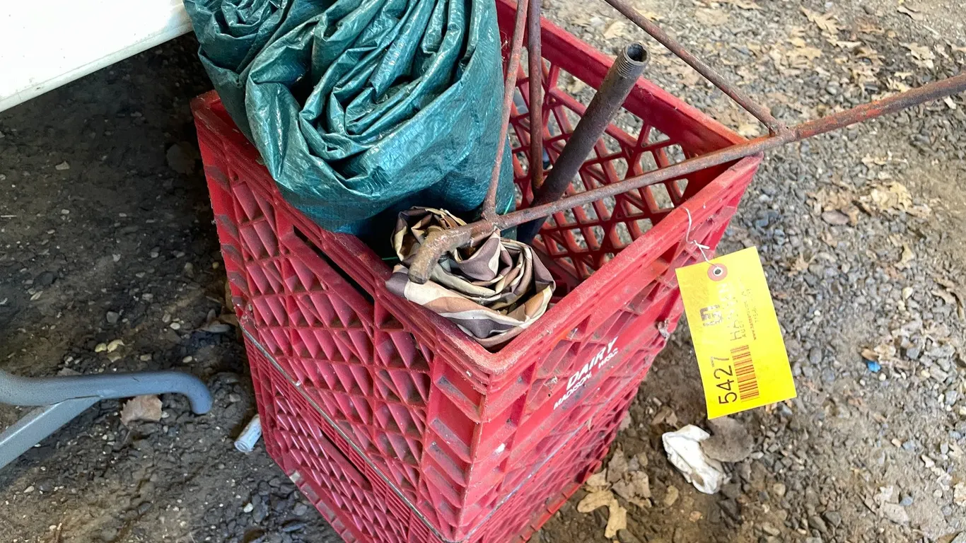 (2) Plastic Milk Crates