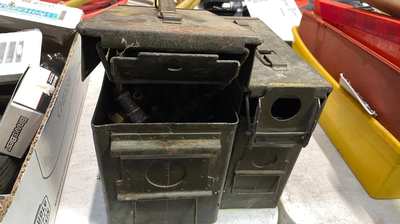 (2) Metal Ammo Boxes