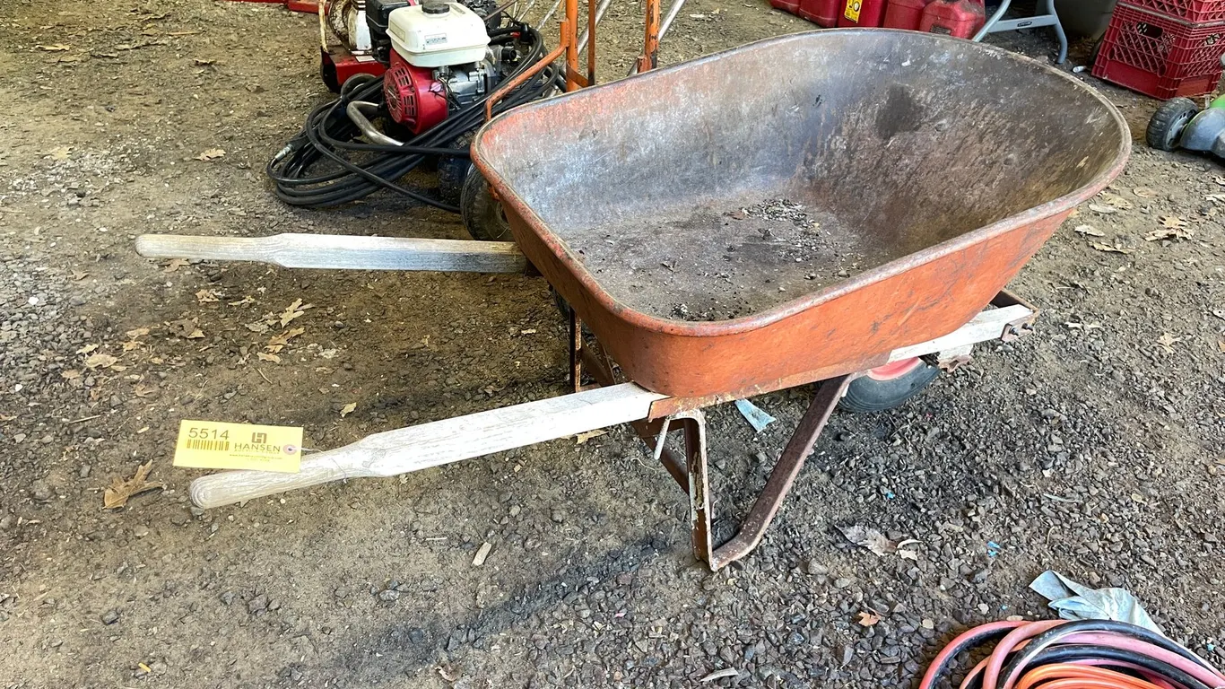 Metal Tub Wheelbarrow
